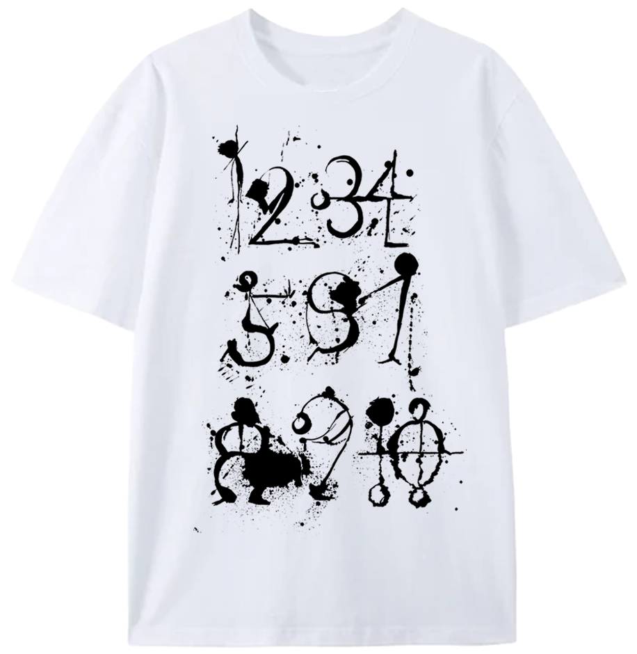 Number People Tee white, front